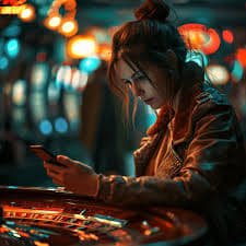 Mobile phone showing longtoto balance display and withdraw button